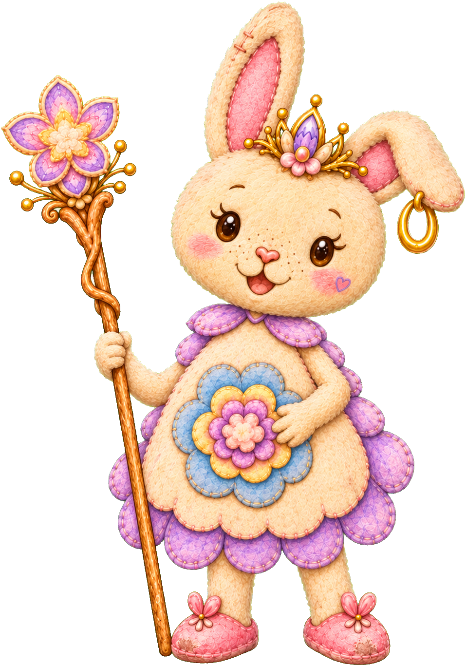 Bella’s latest handmade plush character design.