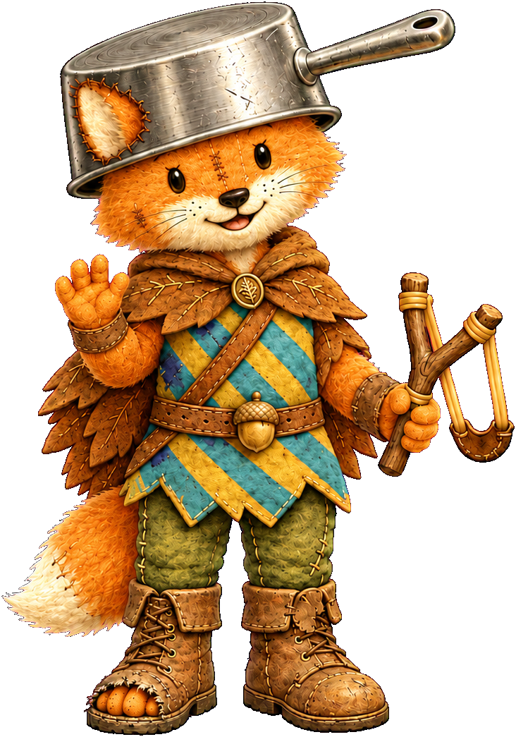Pan’s latest handmade plush character design.
