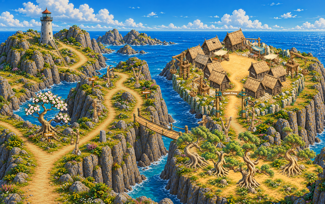 Saltwind Coast, the second Chapter map.