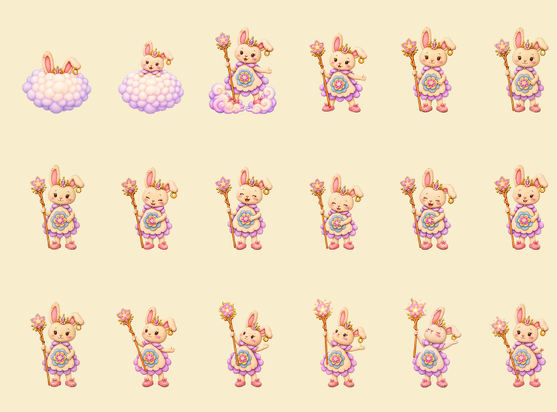 Bella’s animation pose board.