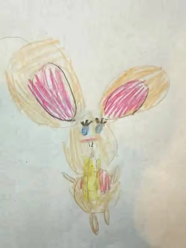 Brooklyn’s original drawing that became Bon Bon.