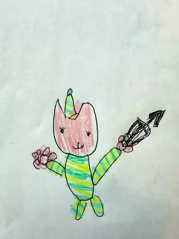 Brooklyn’s original drawing of Pan.